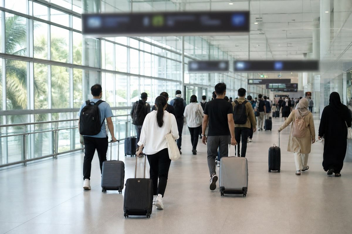 방콕 공항 국제선 환승 통로, 라오스 경유 여행
