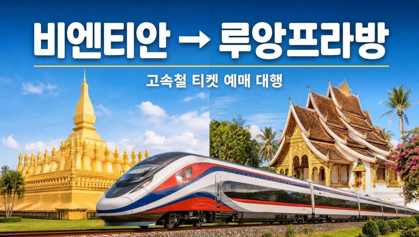 라오스 고속철 비엔티안에서 루앙프라방 기차표 예매