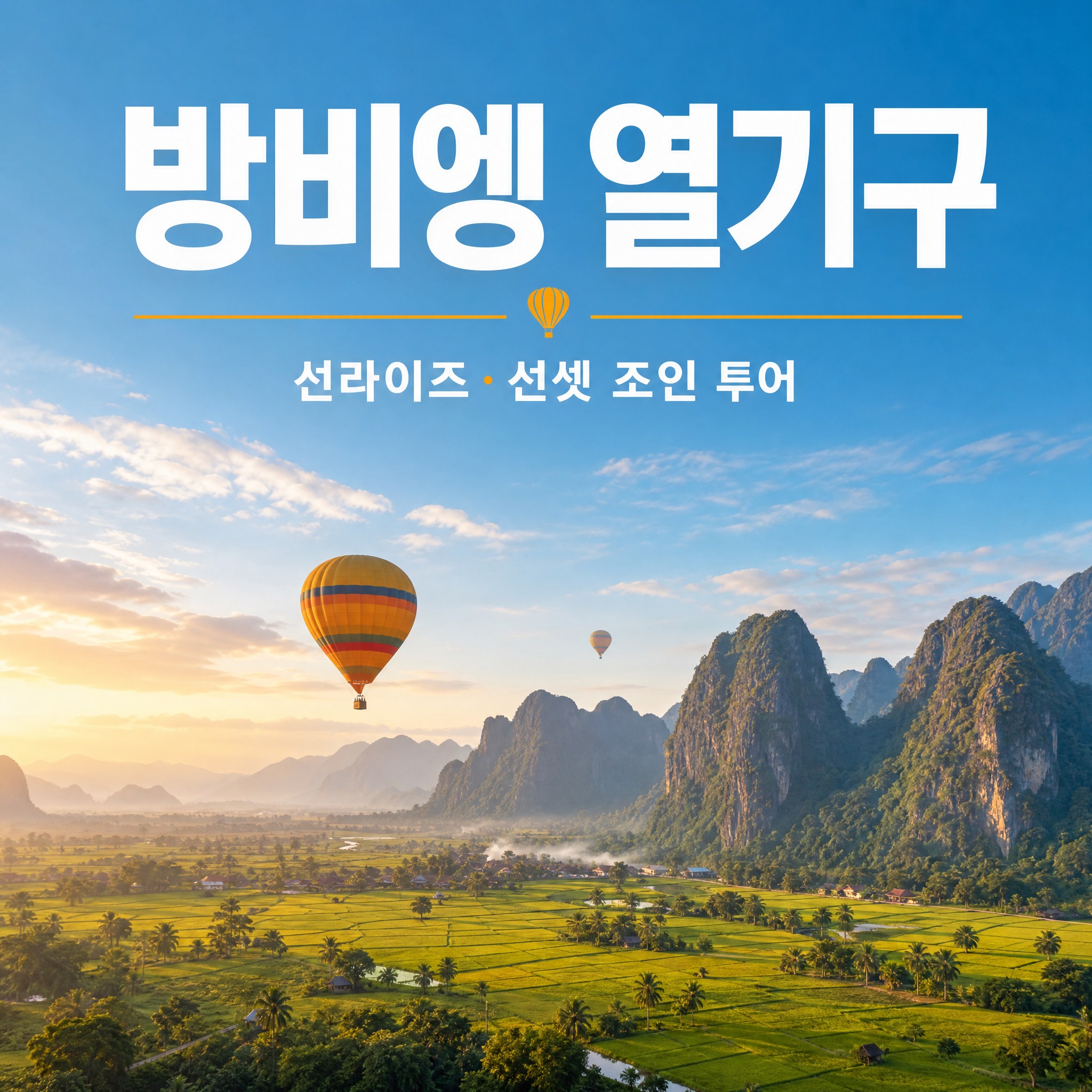 방송기념 특가 방비엥 열기구 투어 체험