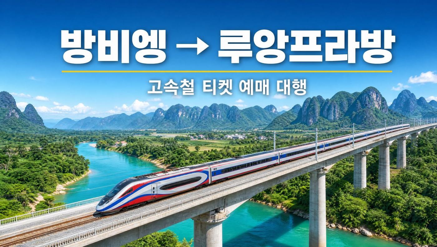 라오스 고속철 방비엥에서 루앙프라방 기차표 예매