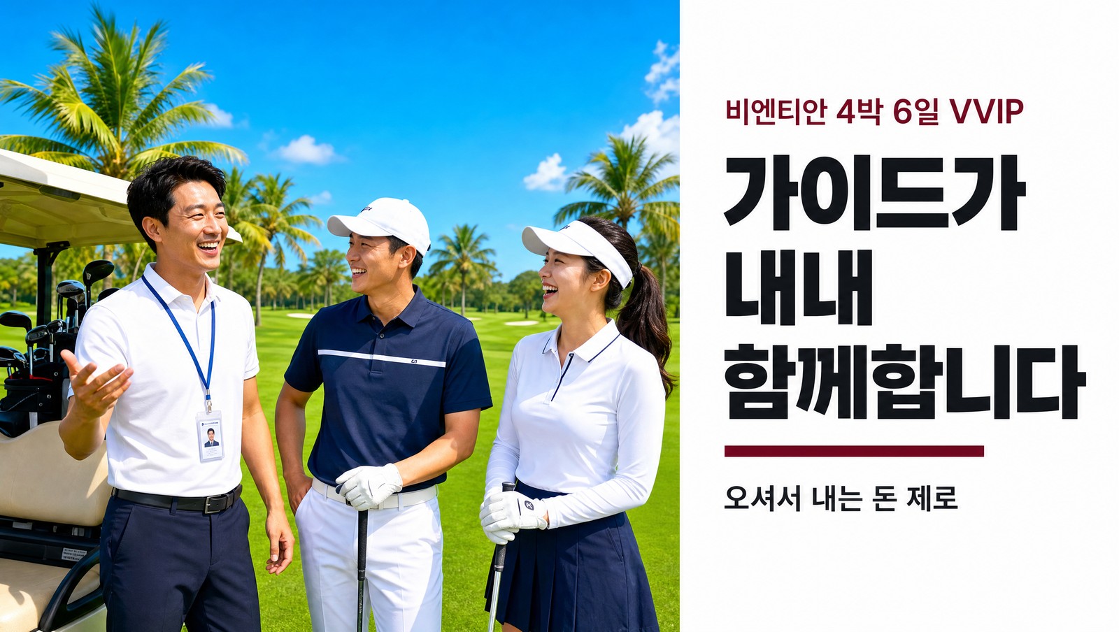 라오스 비엔티안 골프 VVIP 패키지 4박 6일, 라운딩 4회와 캐디팁 식사 마사지 전부 포함, 현지에서 내는 돈 0원