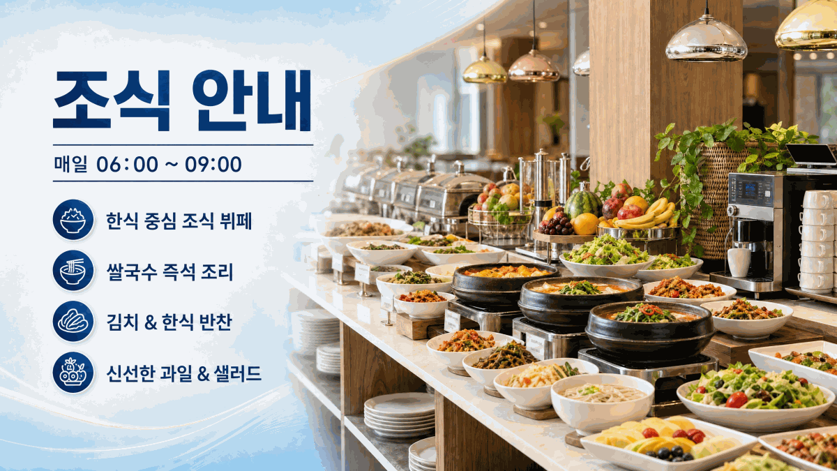 유은 호텔 조식 안내